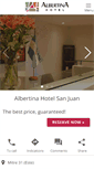 Mobile Screenshot of hotelalbertina.com